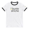 Ringer-T-Shirt mit buntestriche Logo